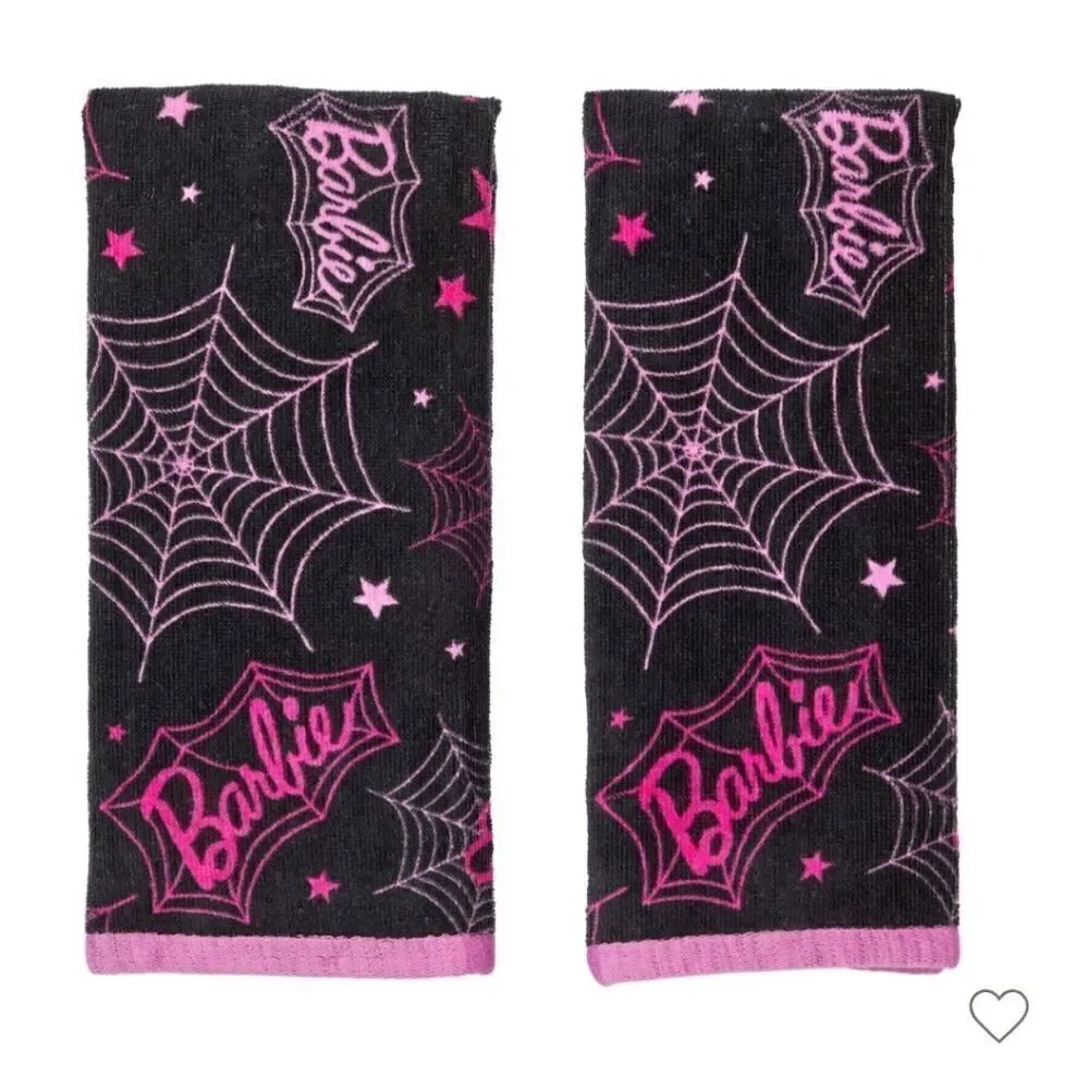 Nwt Barbie Halloween 2 pc Hand Towels